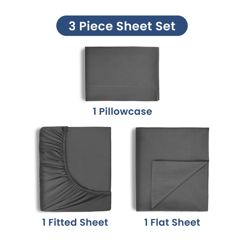 Martex 225 Thread Count Bed Sheets Light Weight, Soft Breathable Sheets, Brushed Cotton Rich Blend, Secure Fit, Wrinkle Resistant, Durable, Easy Care & Comfy Sheets