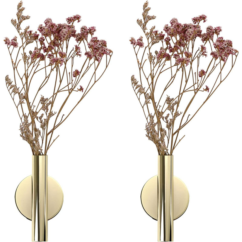 Micsunel Wall Vase - Set of 2, Gold