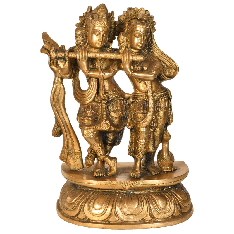 Krishna enseigne la flûte à Radha