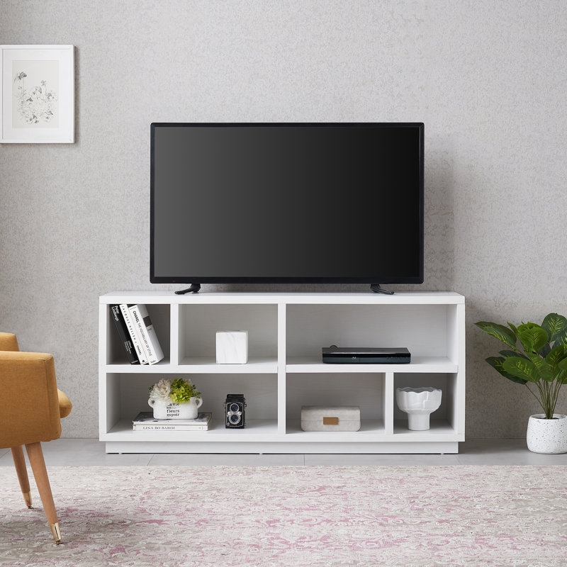 Enchantra Unfinished TV Stand for TVs up to 65", White