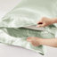 Drap-housse pour lit simple de luxe en satin de sauge 4 pièces