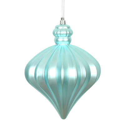 6" Matte Onion Drop Christmas Ornament