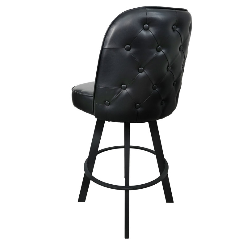 Ensemble de 2 tabourets de bar rotatifs capitonnés à siège baquet avec cadre en métal pour restaurant et café - Assemblage requis