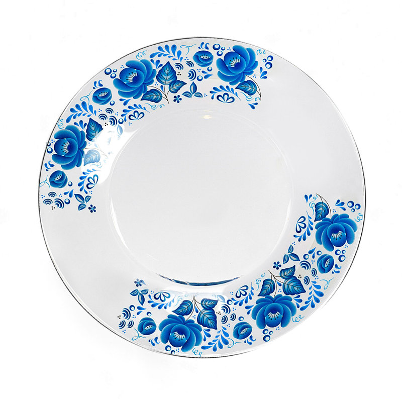 Blue Dessert Plates - 7.8"