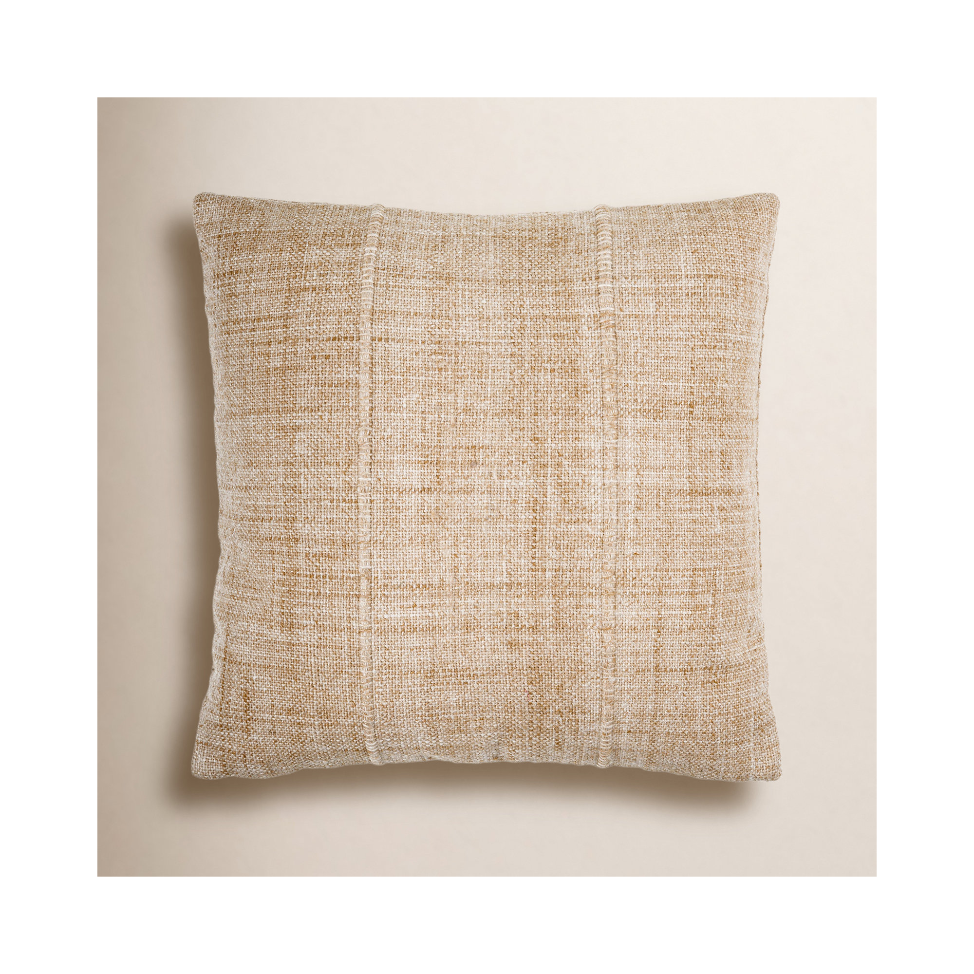 Zeppelin Recycled PET Yarn Throw Pillow, 22"H x 22"W, Pewter, Down