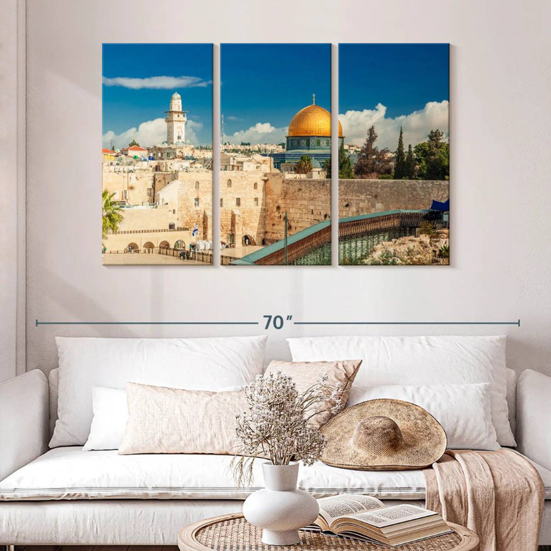 Rorry Old Jerusalem Landmarks, 32" H x 50" W