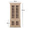 Anibar 609.6 cm H x 254 cm W Library Bookcase