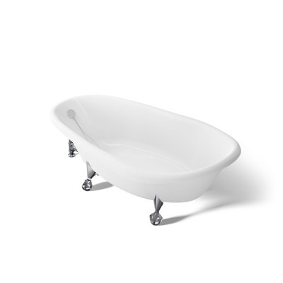 Birthday Bath 72" x 37-1/2" Soaking Bathtub