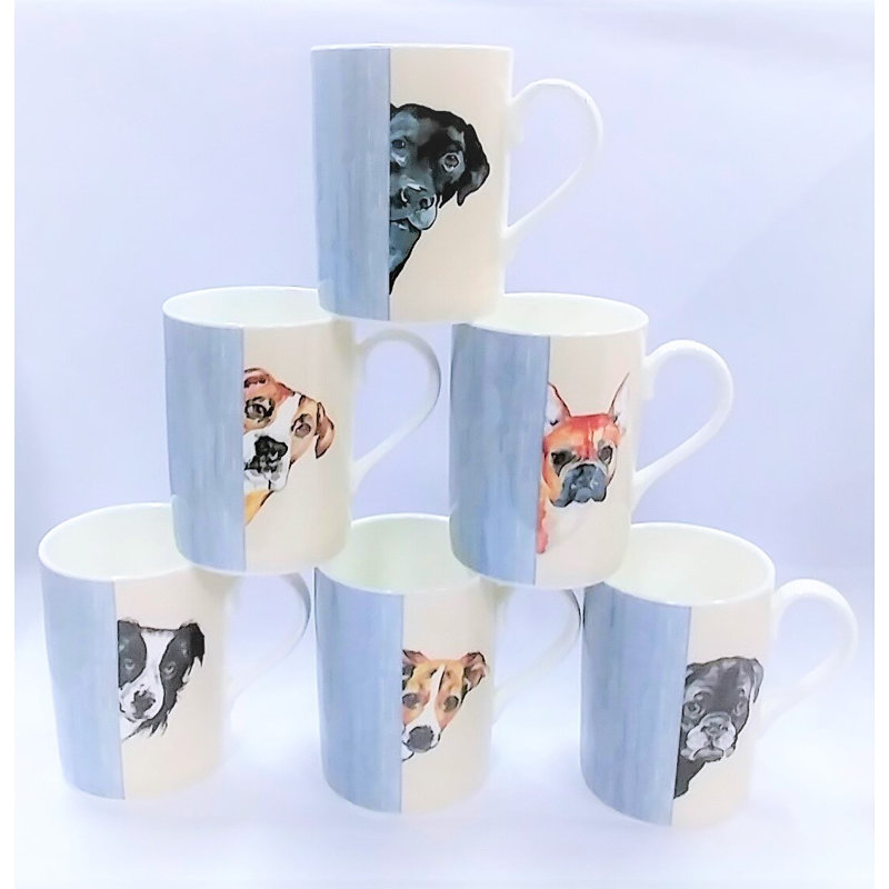 Ensemble de 6 tasses à café Annemone