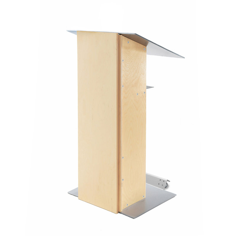 Podium en bois 45 po avec roues, Naturel