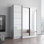 Armoire manufacturée 80,7 po avec tablettes réglables, tringle, finition mate