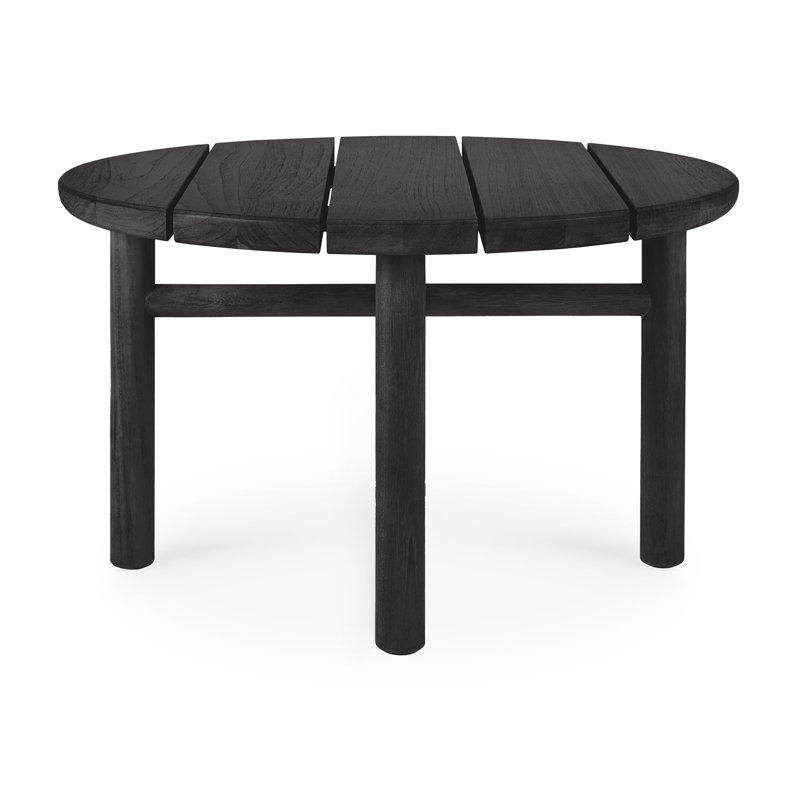 Quatro Outdoor Round Teak Coffee Table,  24" W x 24" L