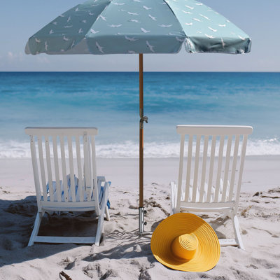  Parasol de plage avec ancrage de sable et support en acier à 4 pointes pour jardin de pelouse