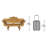Halifax Console Wooden Patio Bench