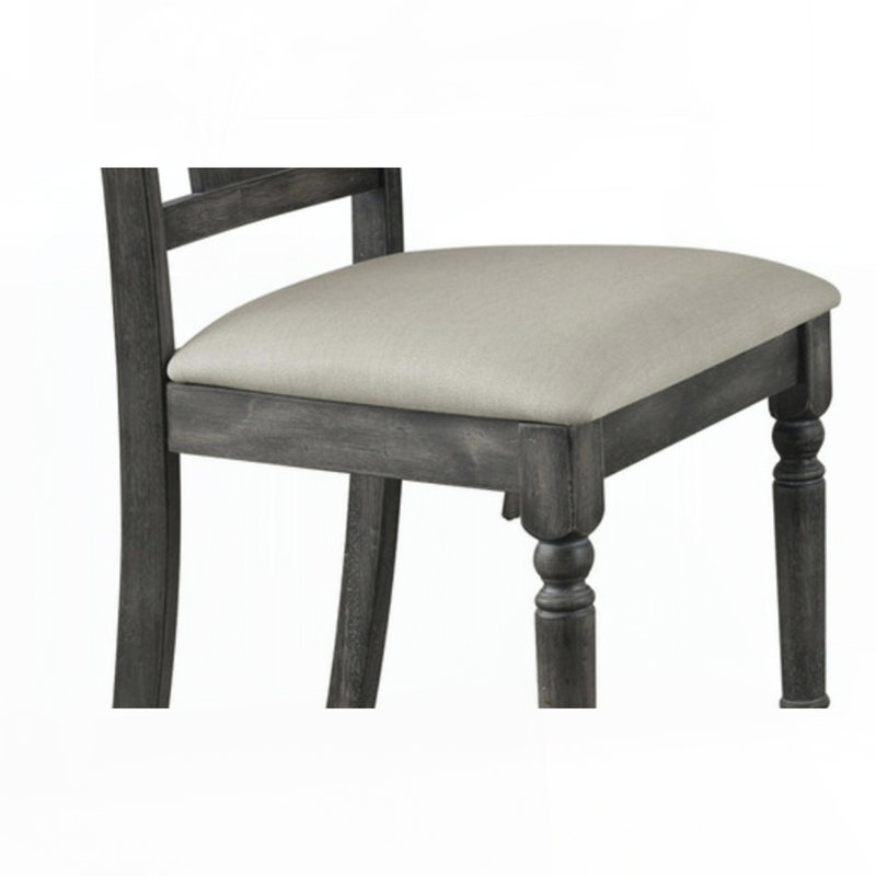 Chaise d'appoint à finition grise