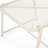 Outdoor Side Table In Iron, 12.9" H, White Mesh Top, Modern 19.09" X 18.01 12.9"h Iron For Outdoor,