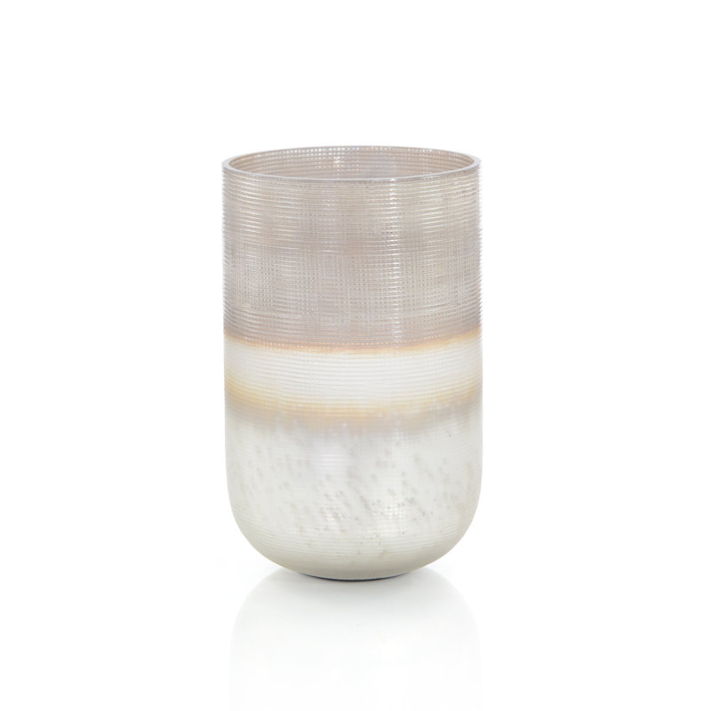 Petit vase en verre Seabrook, H 6,5 po x l 6,5 po x P 4,2 po