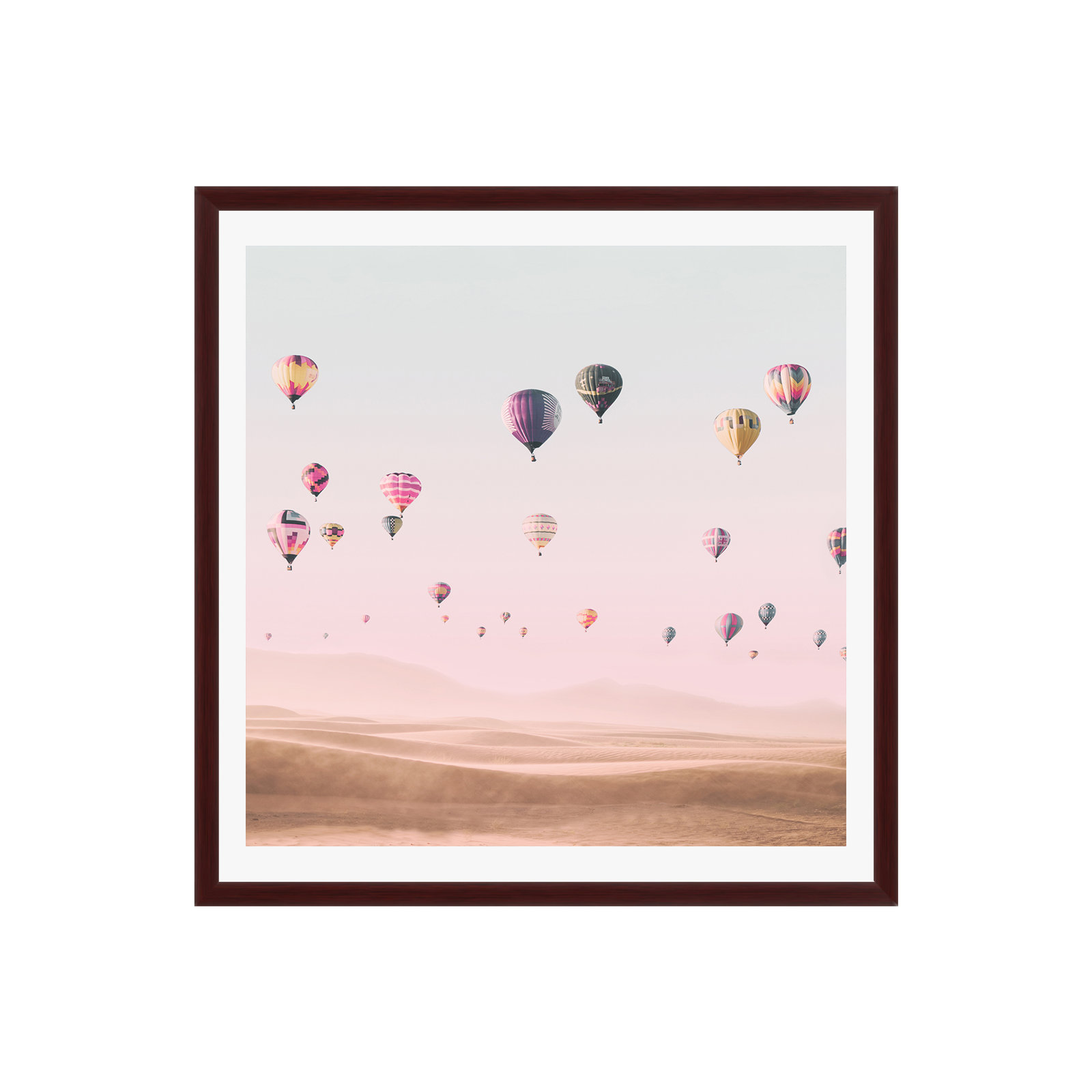 Around The World by Sisi And Seb, Black Floater Framed, No, 12" H x 12" W x 0.75" D