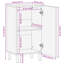 Solid Wood Rectangle Accent Cabinet-2106495378