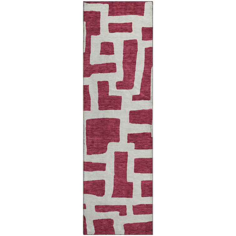 Premium Machine Washable Prisco Garnet Rug