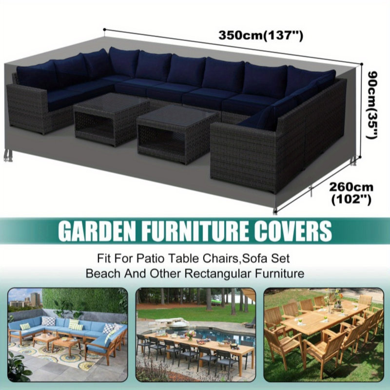 Housse imperméable pour meubles de patio