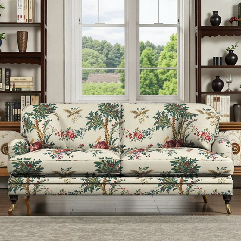 American Solid Wood Living Room Sofa, 35.43" H x 78.74" W x 35.43" D