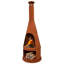 70" H Steel Outdoor Chiminea Fire Pit with Built-In Log Holder