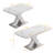 Modern Square Stretchable Dining Table With X-Shape Base-409036352