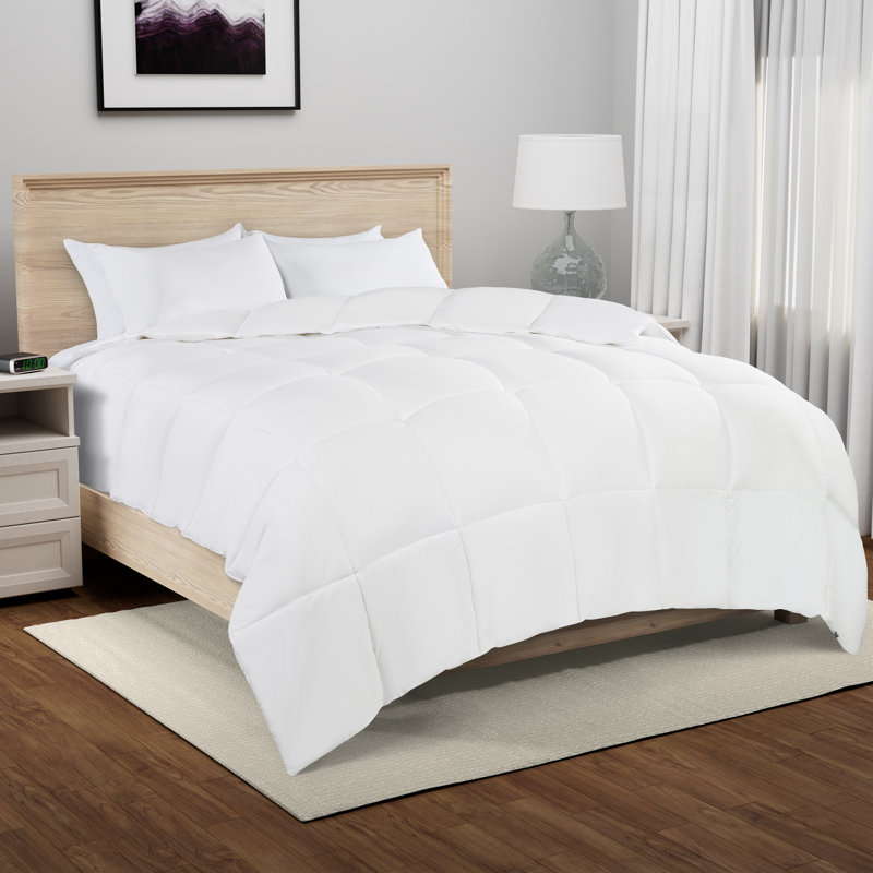 Édredon toutes saisons en mélange de duvet et de plumes, Très grand, Blanc