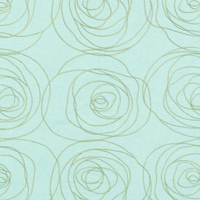 Eileen K. Boyd II 100% Cotton Fabric, Aqua/Green