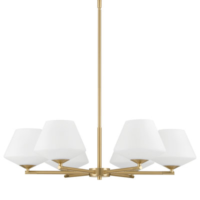 Plafonnier lustre 6 lumières Hunter Celestial Valley