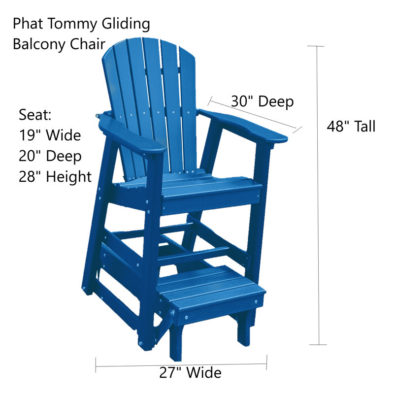 Fauteuil coulissant Phat Tommy, Bleu