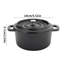 1L Pre-Seasoned Cast Iron Dutch Oven with Lid