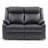 Delroy Recline Loveseat Set With Padded Arms And Faux Leather-1289488092
