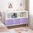 Kids Bookcase With Collapsible Fabric Drawers-1224021021