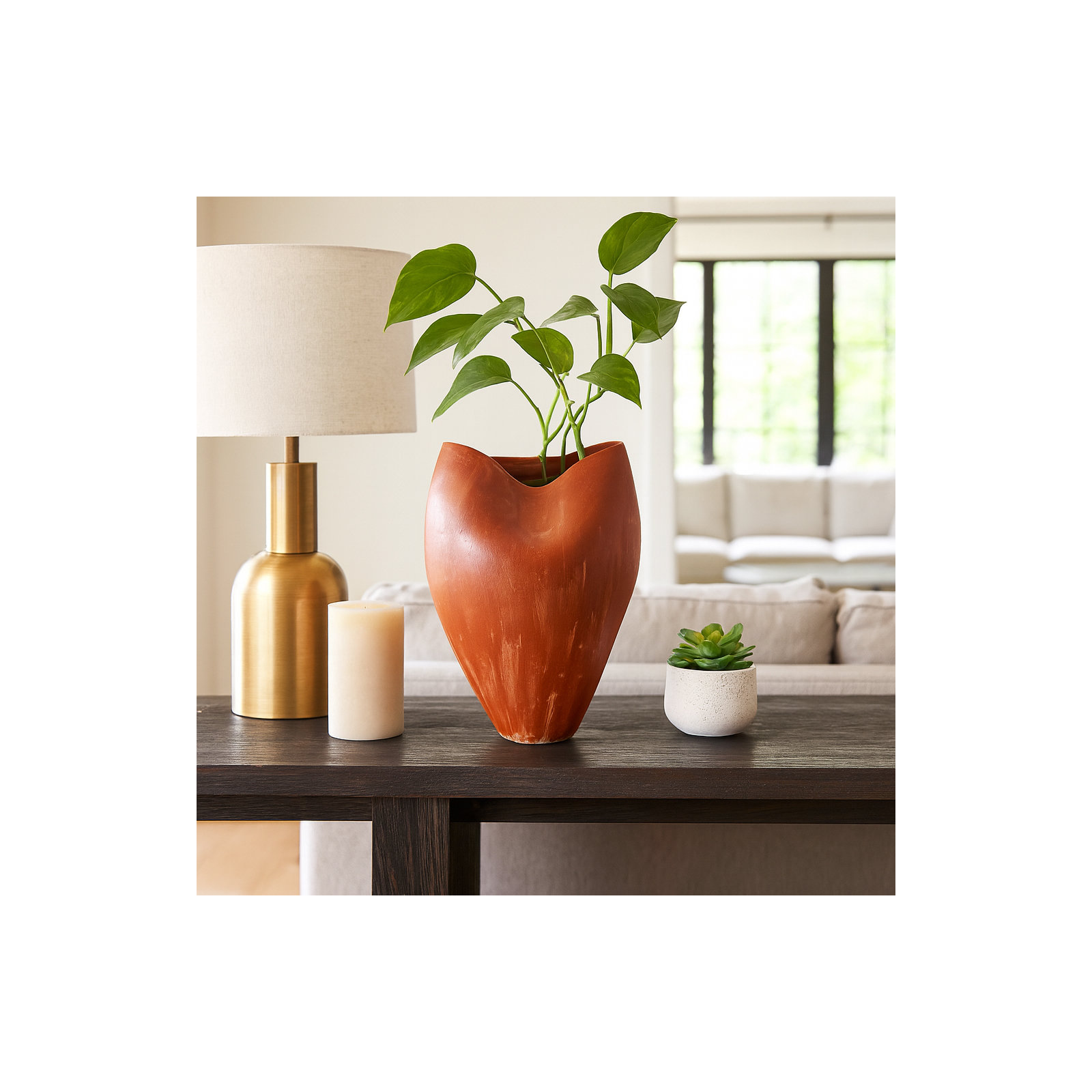 Dakota Fields Kalab Porcelain Vase, 18" H x 12" W x 12" D