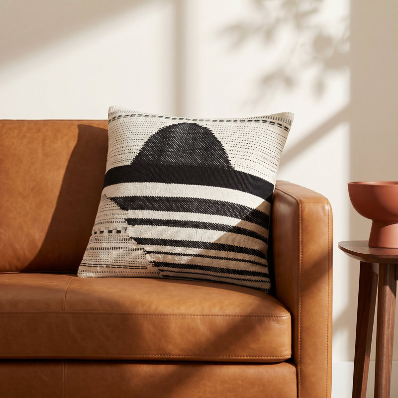 Calana Striped 0.5'' Throw Pillow Cover