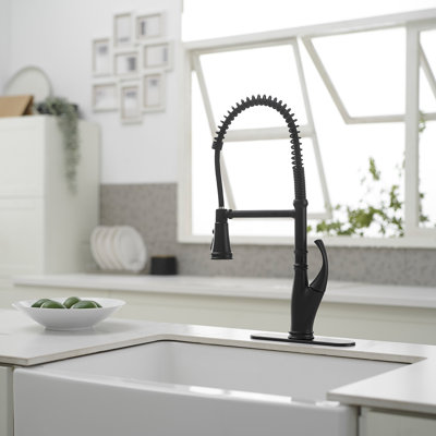 Single Handle Pull-Down Sprayer 3 Spray High Arc Pull Down Sprayer Kitchen Faucet