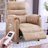 34" Chenille Power Recliner Chair with Side Pockets, Stepless Remote Control, Small Space Electric Recliner, 350 lb Capacity-2064714035