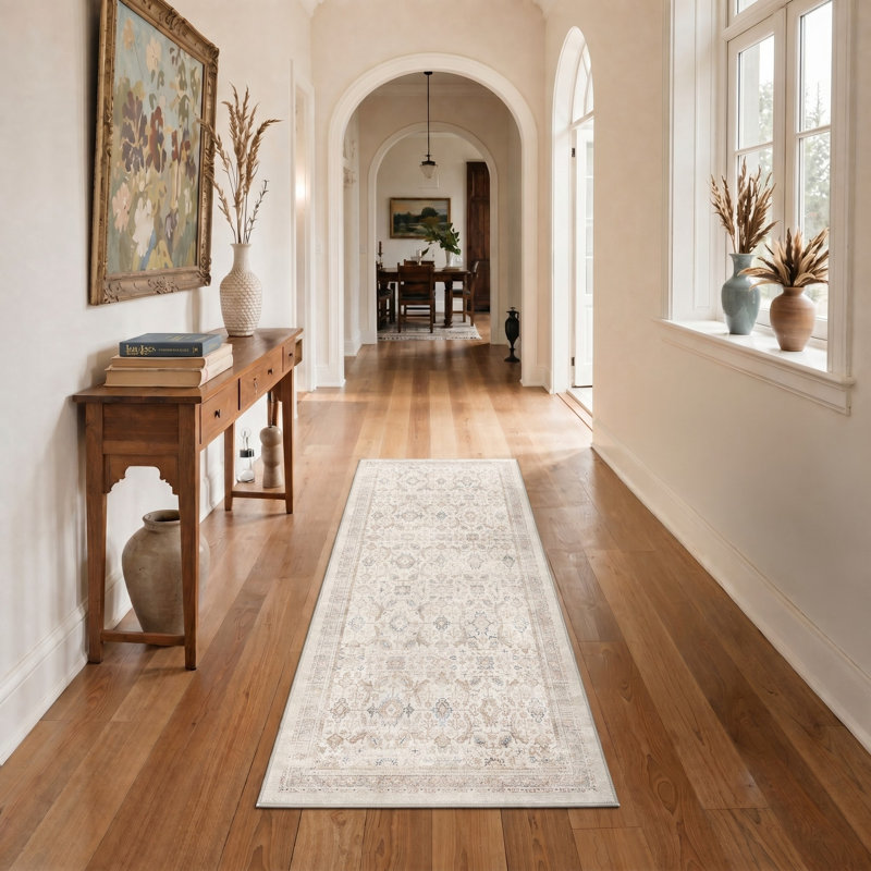 Tapis performance brun clair Abastos, Tapis de couloir 2 pi 3 po x 6 pi