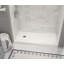Base de douche en alcôve ou en coin avec drain à gauche en blanc 60 x 32 Zone Zone-121787748