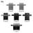 Permasteel 3.5'' W x 4'' D Caster