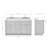 Hamlet 61'' Double Bathroom Vanity with Carrara Marble Top-309011834