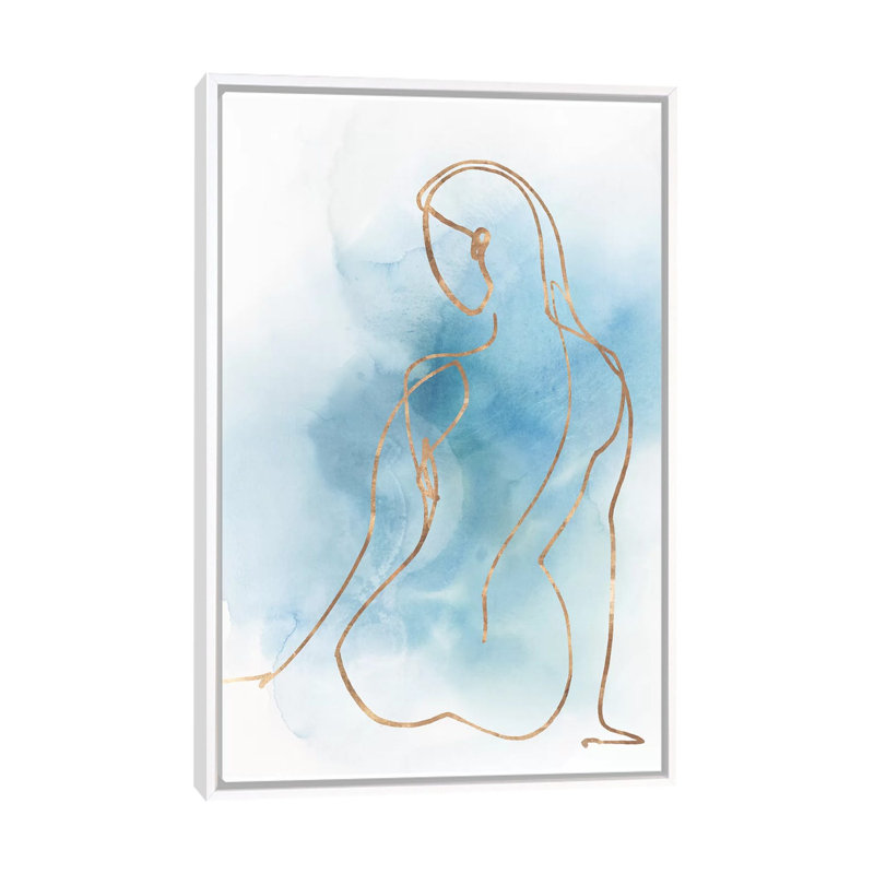 Figurative II par Isabelle Z - impression d'art graphique, H 40 po x l 26 po x P 1,5 po, Toile blanche encadrée, Aucun mat