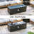  42-Inch Rectangle Iron Gas Fire Pit Table，Includes Tank Cover and Wind Guard-1780852217-1780852223