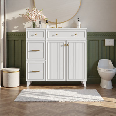 Meuble-lavabo 36 po avec lavabo en céramique