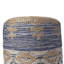 Repose-pieds 18 po en jute bleue