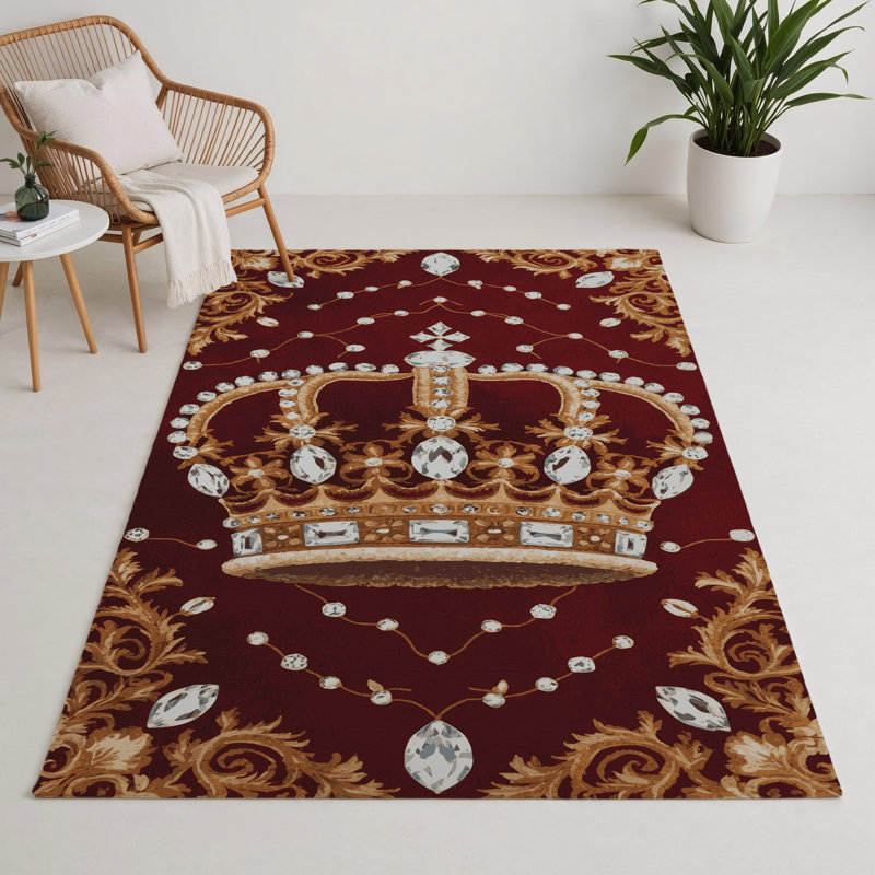 Tapis rouge français intérieur et extérieur, Rectangle 9 pi x 12 pi