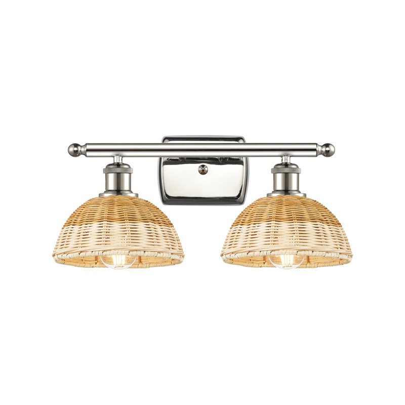 Bristol Natural II 2 - Light Vanity Light, Crème / laiton antique / noir