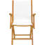 Chaise de patio pliante teck Addilyn